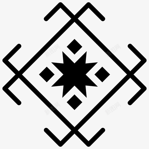 勇气符号古代符号精神符号svg_新图网 https://ixintu.com 符号 勇气 部落 古代 精神 纹身 线图 图标