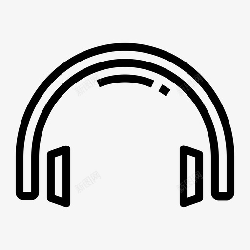 耳机声音扬声器svg_新图网 https://ixintu.com 耳机 声音 扬声器 在线 离线 游戏 大纲