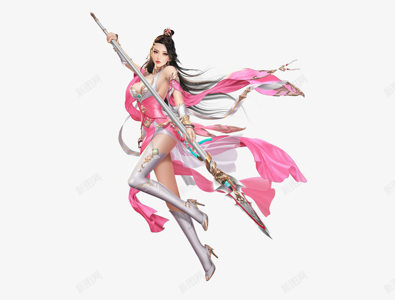 主角女png免抠素材_新图网 https://ixintu.com 主角