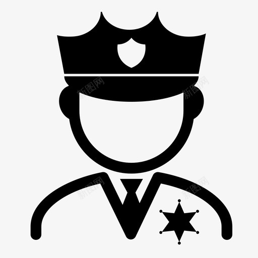 警察伙计警官svg_新图网 https://ixintu.com 警察 伙计 警官 保安