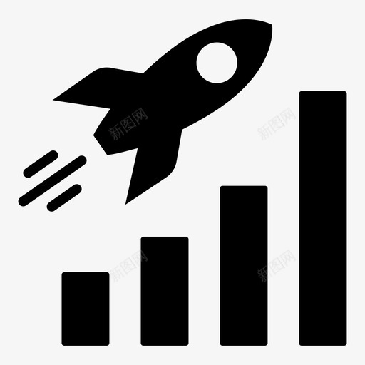 火箭图条形图进度svg_新图网 https://ixintu.com 火箭 条形图 进度 成功