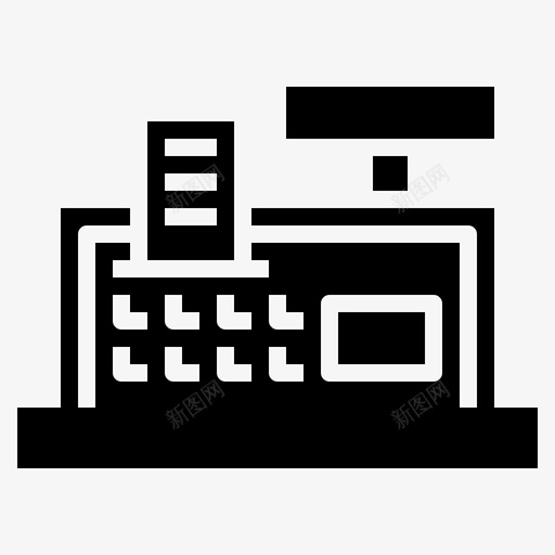 收据打印机条形码电子svg_新图网 https://ixintu.com 收据 打印机 条形码 二维 电子 打印
