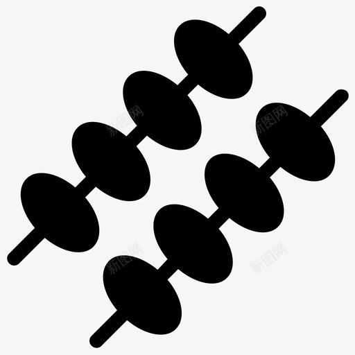 烤肉串烧烤烤肉svg_新图网 https://ixintu.com 烤肉 串烧 烧烤 供应商 标志