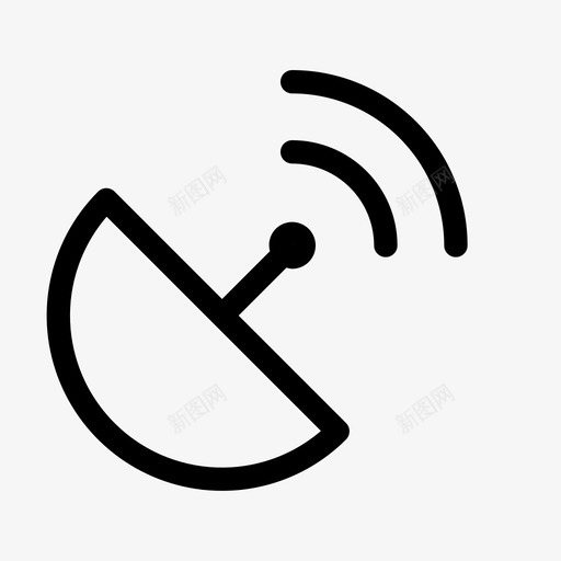 广播波束通信svg_新图网 https://ixintu.com 广播 波束 通信 网络 卫星 连接 电源