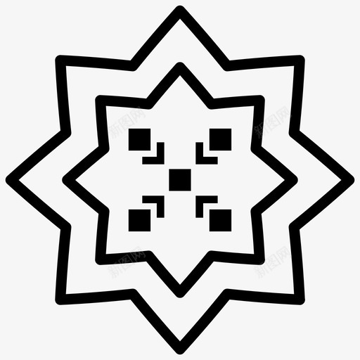 阿迪卡拉符号阿迪卡拉图案古代非洲svg_新图网 https://ixintu.com 阿迪 卡拉 符号 部落 图案 古代 非洲 能量 线图 图标