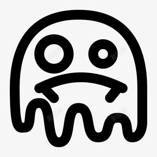 可怕的鬼魂万圣节庆祝标志svg_新图网 https://ixintu.com 万圣节 可怕 鬼魂 庆祝 标志