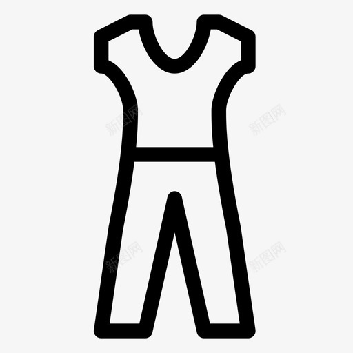 连体衣连衣裙女svg_新图网 https://ixintu.com 连体衣 连衣裙 套装