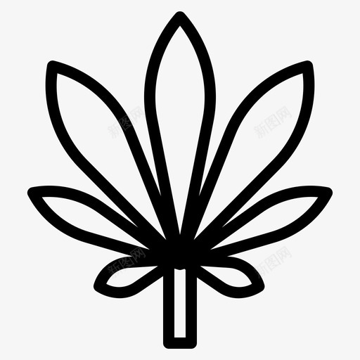 杂草植物大麻svg_新图网 https://ixintu.com 杂草 植物 大麻 叶子 嘻哈