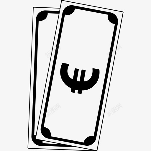 欧元纸币现金货币svg_新图网 https://ixintu.com 欧元 纸币 货币 现金