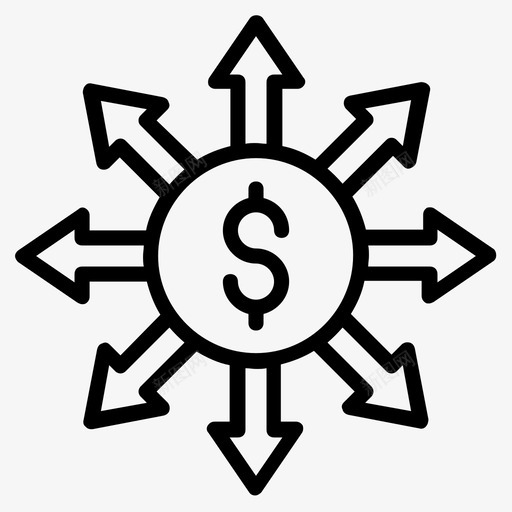 资金流出现金流现金流出svg_新图网 https://ixintu.com 资金 资金流 流出 现金流 现金 转移 业务 项目 计划 划行 图标