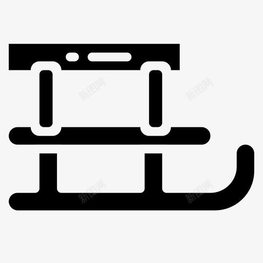 雪橇十二月假日svg_新图网 https://ixintu.com 雪橇 十二月 假日 冬天 铭文