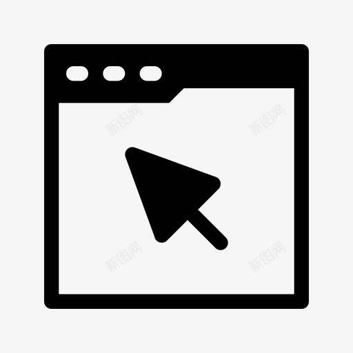 网站浏览器通信svg_新图网 https://ixintu.com 通信 网站 浏览器 信息 字形