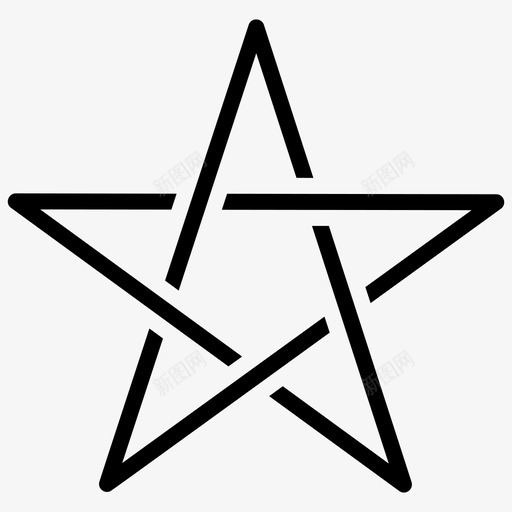 晨星部落线图标svg_新图网 https://ixintu.com 晨星 部落 线图 图标