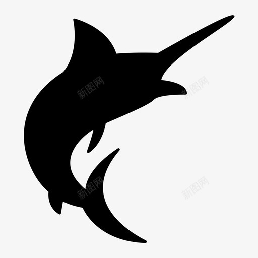 鱼渔夫海svg_新图网 https://ixintu.com 渔夫海 海鲜 旗鱼