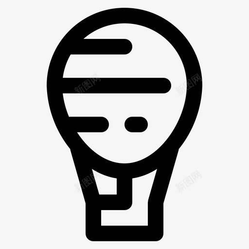 热气球货物物流svg_新图网 https://ixintu.com 热气球 货物 物流运输 运输 大纲