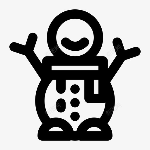 雪人冬天季节标志svg_新图网 https://ixintu.com 雪人 冬天 季节 标志 标志符 符号 冬季