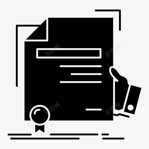 证书协议奖励svg_新图网 https://ixintu.com 证书 协议 奖励 学位教育 商业 教育