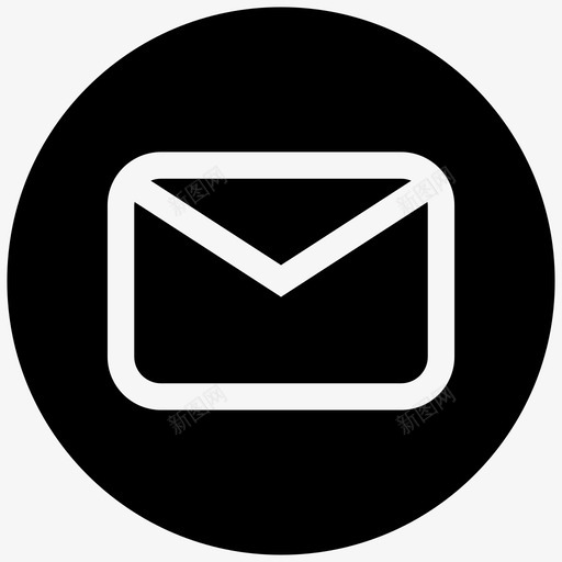 联系人圆形邮件电子邮件svg_新图网 https://ixintu.com 联系人 圆形 邮件 电子邮件 风格