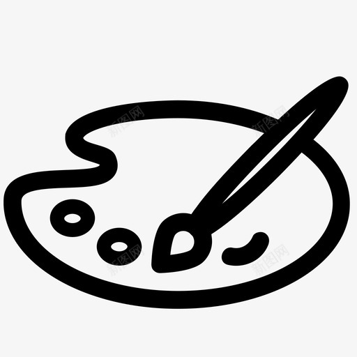 颜色染料油漆svg_新图网 https://ixintu.com 颜色 染料 油漆 调色板 螺母