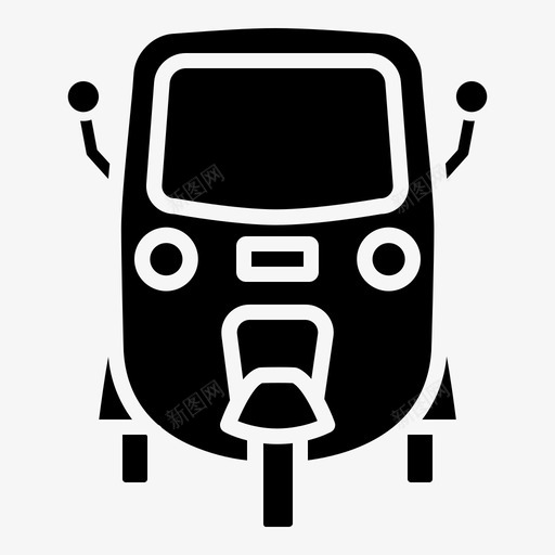 汽车人力车汽车出租车svg_新图网 https://ixintu.com 汽车 出租车 人力车