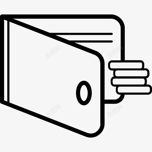 钱包硬币金融货币svg_新图网 https://ixintu.com 钱包 硬币 支付 金融 货币 商业