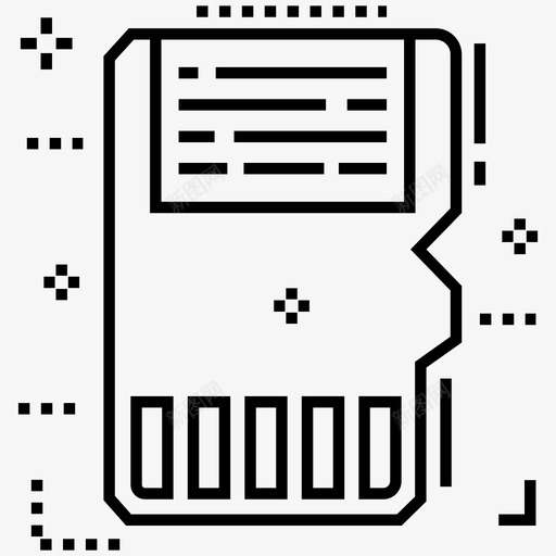 sd卡存储卡存储芯片svg_新图网 https://ixintu.com 芯片 卡卡 存储卡 存储 移动 存储设备 新闻 大众 媒体 向量 图标