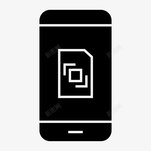 sim卡移动多功能svg_新图网 https://ixintu.com 卡卡 移动 多功能 电话 智能 手机