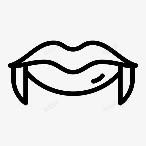 邪恶吸血鬼邪恶的嘴唇svg_新图网 https://ixintu.com 邪恶 吸血鬼 嘴唇