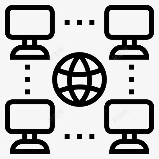 网络连接交易svg_新图网 https://ixintu.com 交易 网络 连接 办公室 概要