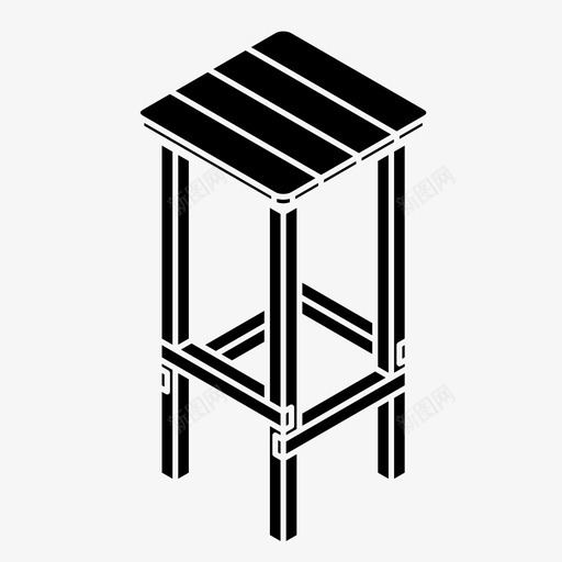 凳子柜台凳子家具svg_新图网 https://ixintu.com 凳子 柜台 家具 座位 椅子