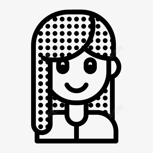 女性化身角色女孩svg_新图网 https://ixintu.com 女性 女性化 化身 角色 女孩 人物 卡通 头像