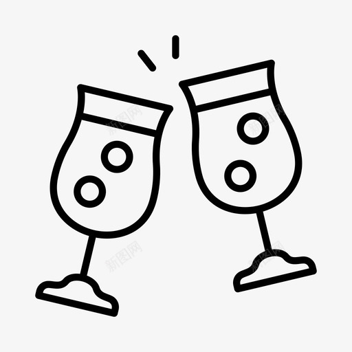 喝酒庆祝干杯svg_新图网 https://ixintu.com 喝酒 庆祝 干杯 新年 除夕 敬酒