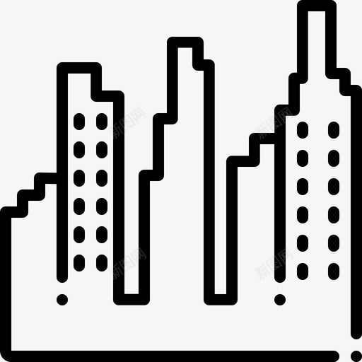 市中心大楼镇svg_新图网 https://ixintu.com 市中心 大楼镇