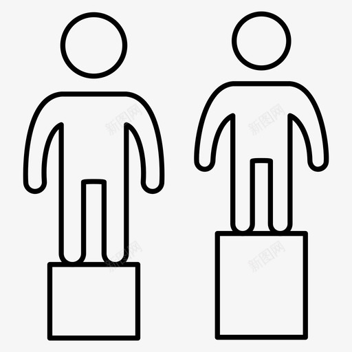 领奖台成就目标svg_新图网 https://ixintu.com 成功 领奖台 成就 目标 排名 机会 细线 图标