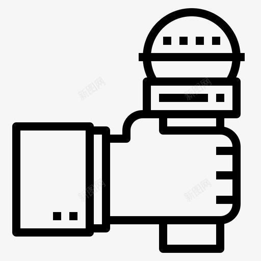 采访交流手svg_新图网 https://ixintu.com 采访 交流 麦克风 演讲 广播 提纲