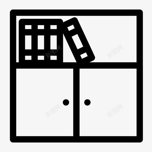 书柜家俱室内svg_新图网 https://ixintu.com 书柜 家俱 室内 图书馆