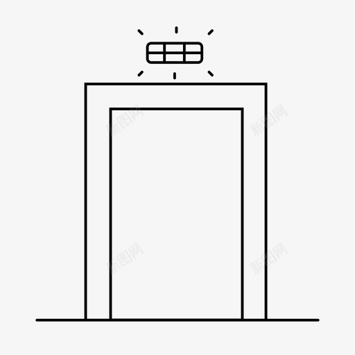 应急灯逃生疏散svg_新图网 https://ixintu.com 应急灯 逃生 疏散 火灾 照明 消防 应急 预案