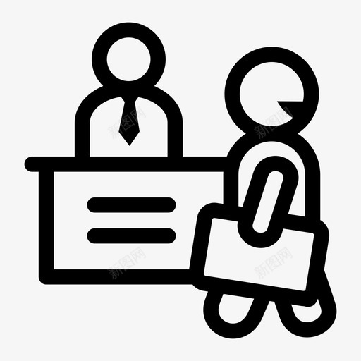 结帐酒店快乐大堂svg_新图网 https://ixintu.com 酒店 结帐 快乐 大堂