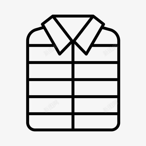 羽绒背心服装衣服svg_新图网 https://ixintu.com 羽绒 背心 衣服 服装 衣柜 冬装