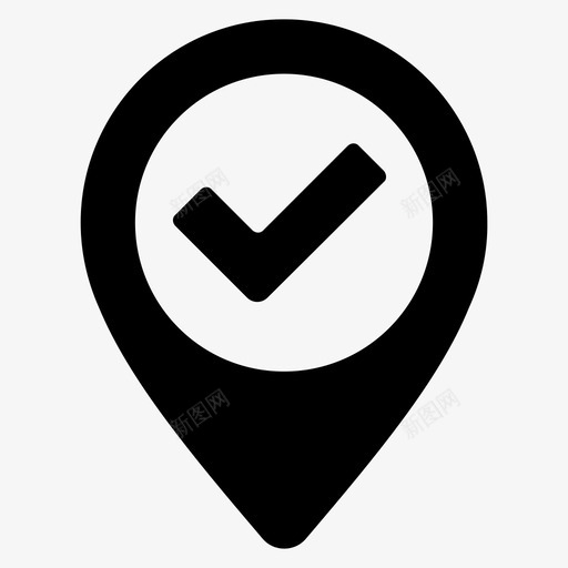 位置打开固定位置和地图图标集1svg_新图网 https://ixintu.com 位置 打开 固定 地图 图标