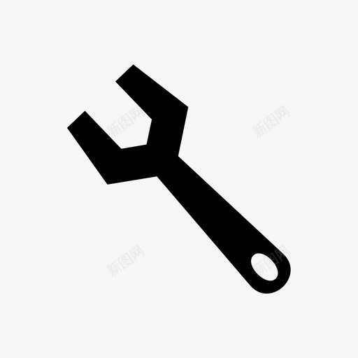 扳手月牙扳手工程师svg_新图网 https://ixintu.com 扳手 月牙 工程师 技工 修理工