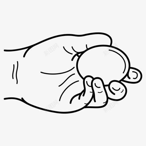手拿鸡蛋鸡蛋svg_新图网 https://ixintu.com 鸡蛋 手拿