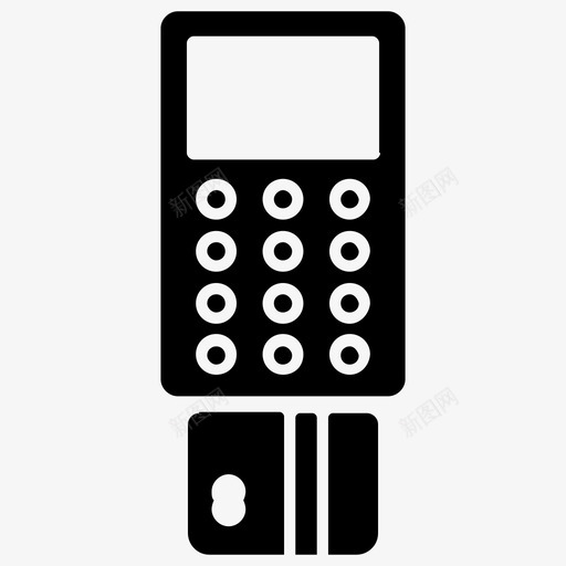 卡支付在线支付在线交易svg_新图网 https://ixintu.com 支付卡 支付 在线支付 在线交易 支付机 供应商 字形 图标
