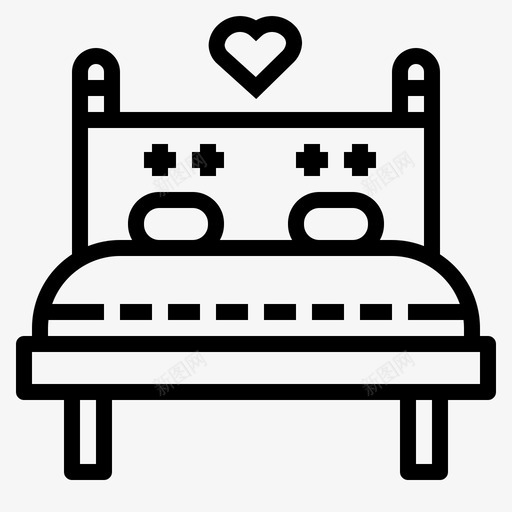 床家具婚礼svg_新图网 https://ixintu.com 婚礼 家具 大纲