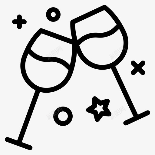 吐司饮料干杯svg_新图网 https://ixintu.com 饮料 派对 吐司 干杯 庆祝 概要