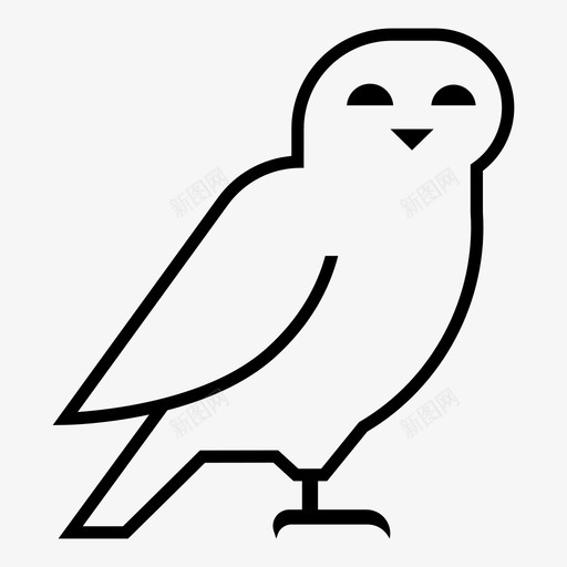 猫头鹰小鸟教育svg_新图网 https://ixintu.com 猫头鹰 小鸟 教育 夜鸟 哈利波特 线图 图标
