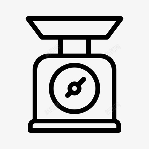 厨房秤烹饪面粉svg_新图网 https://ixintu.com 厨房 烹饪 面粉 称重 家用电器