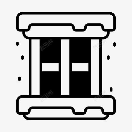 窗户雪冬天svg_新图网 https://ixintu.com 窗户 冬天