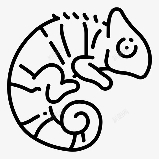 变色龙蜥蜴宠物svg_新图网 https://ixintu.com 变色龙 蜥蜴 宠物 爬行动物 野生动物