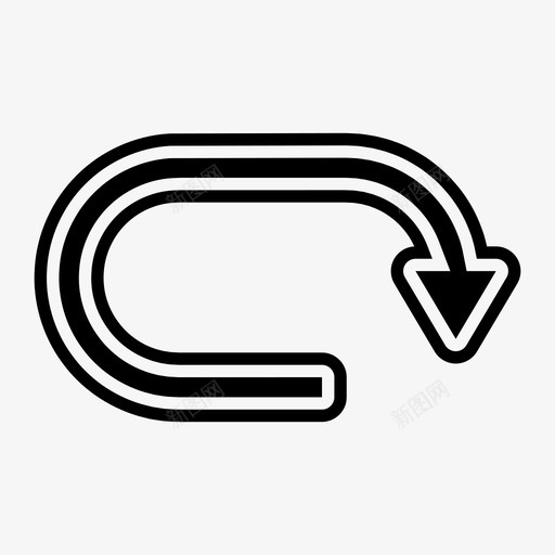 箭头方向加载svg_新图网 https://ixintu.com 箭头 方向 加载 循环 指针 圆线 边缘